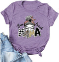 Wommen One Loved Mama T-Shirt Buffalo Plaid & Leopard Mama Shirt