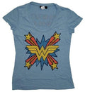 Wonder Woman The Skipper Logo Scoop Neck T-shirt-tvso
