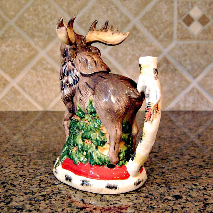 Woodland Moose Teapot Collectible Decorative Home Decor Blue Sky Clayworks