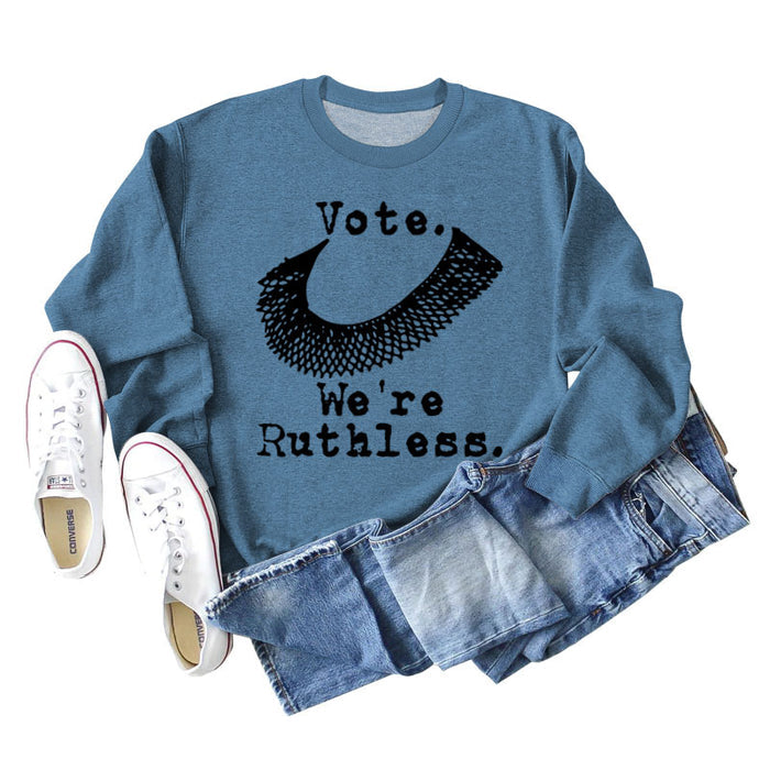 Blue hoodie (black font color picture) / S