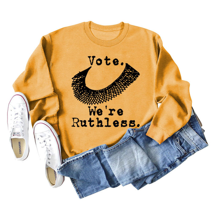 Yellow hoodie (black font color picture) / S