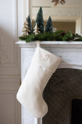 Xmas stocking - Vichy beige