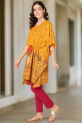 Yellow Pregnancy Maternity Kaftan Set (Top & Bottom)