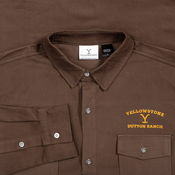 Yellowstone Dutton Button Up Ranch Work Shirt Halloween Costume Cosplay - TVStoreOnline