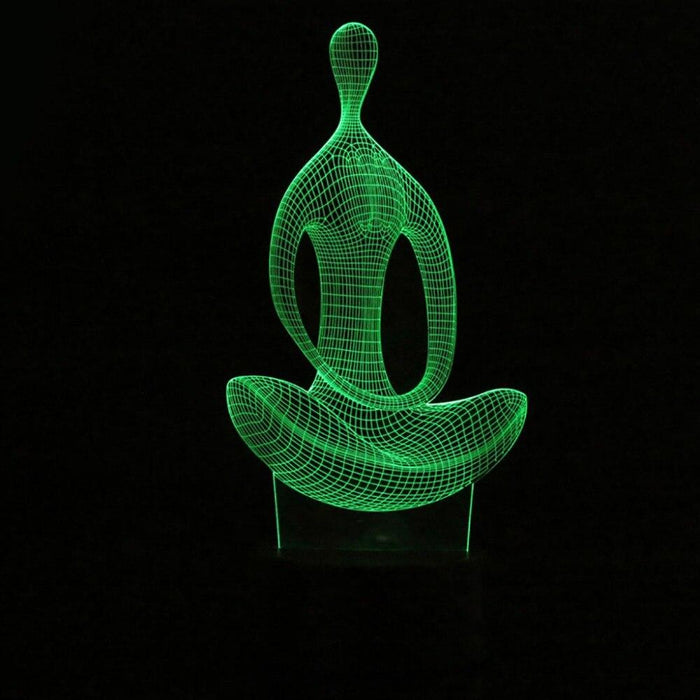 Yoga 3D Illusion Lamp