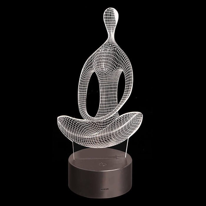 Yoga 3D Illusion Lamp