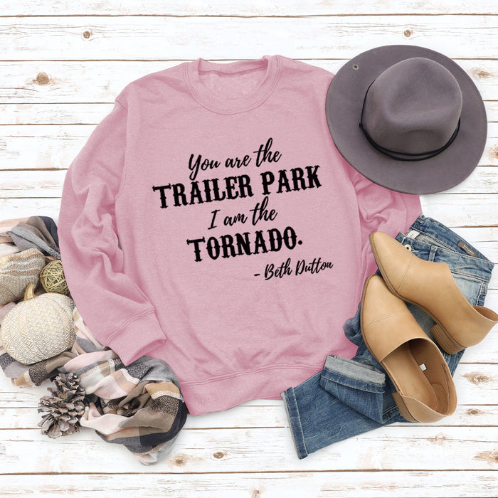 You Ase The TRAILER Round Neck Fashion Letters Fashion Women's Long-sleeved Printed Sweatshirt