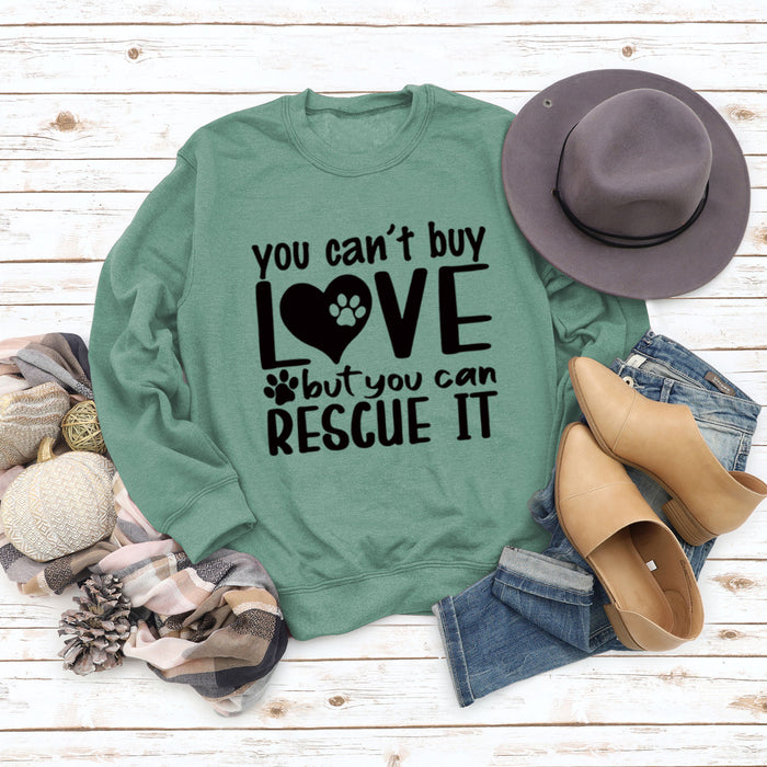 Light green sweater (black font) / S