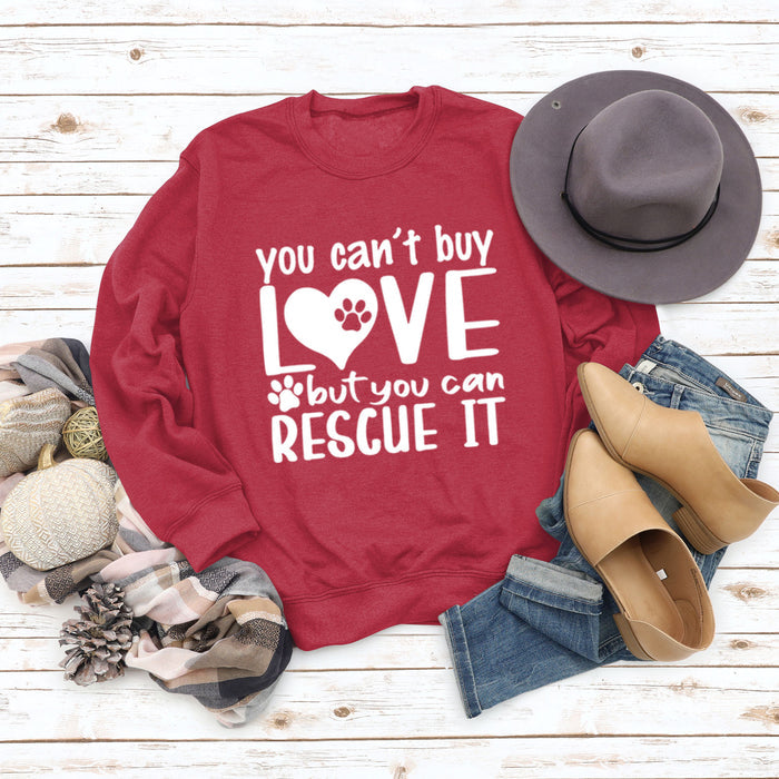 Red sweater (white font) / S