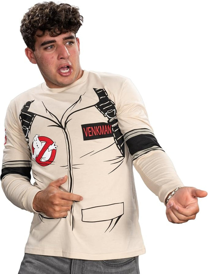 Zeddemore Long Sleeve Costume T-Shirt With Back Print