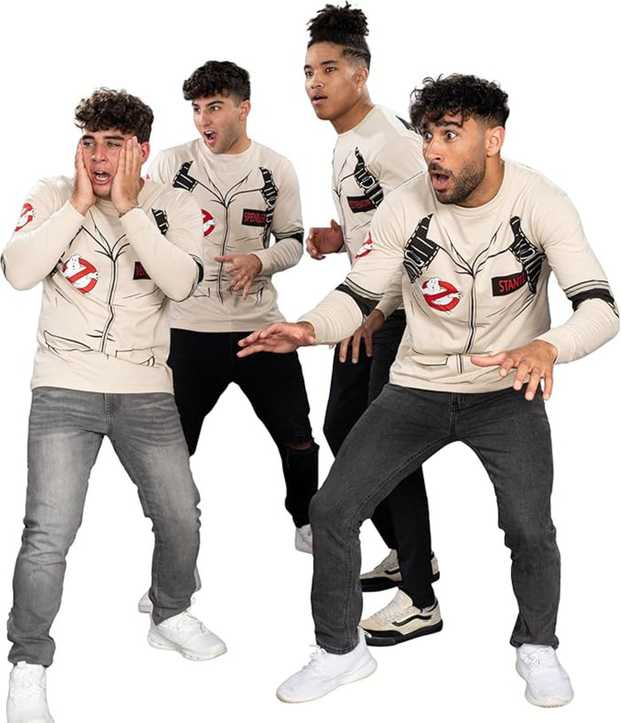Zeddemore Long Sleeve Costume T-Shirt With Back Print