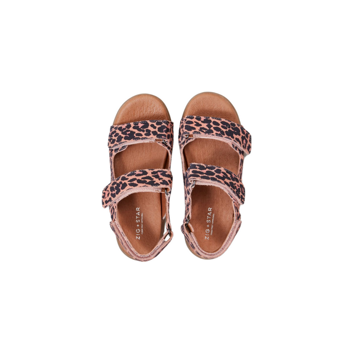 Zig and Star Junior Sandals | Solar | Pink Animal