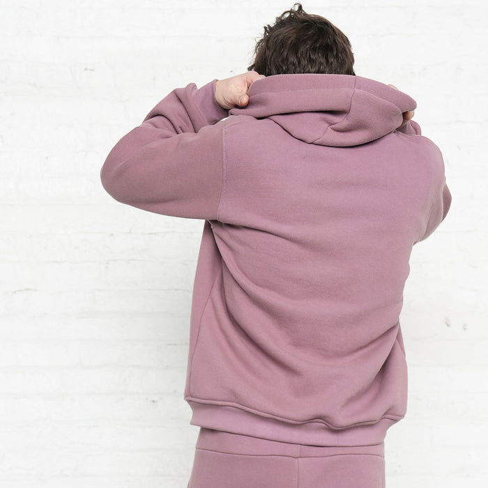 Zip-Up Hoodie - Rose Taupe