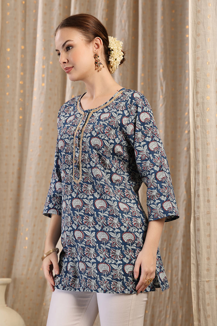 Multi Print; detailed multi-color pattern enhances the garment design.