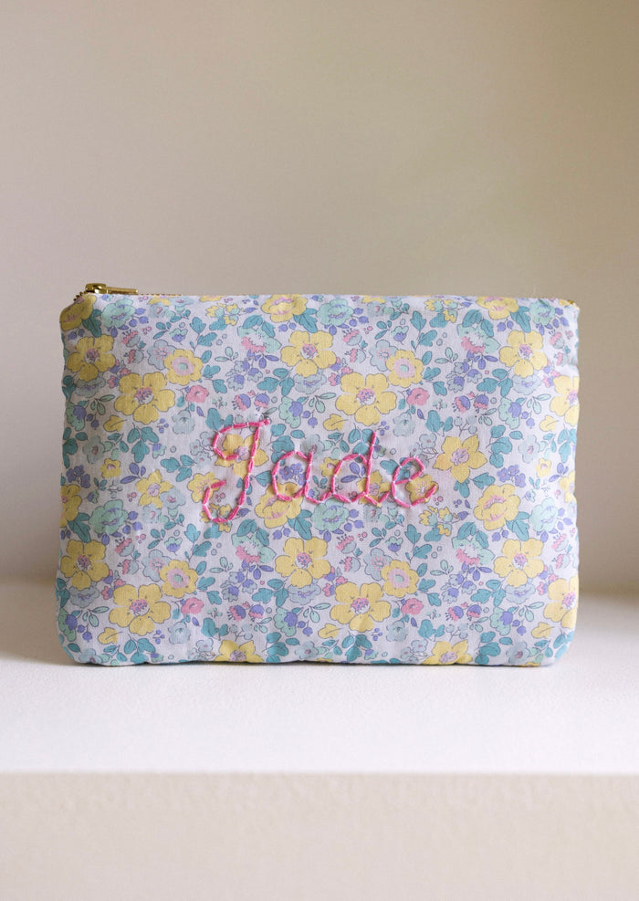 Zipped pouch - Summer Flowers