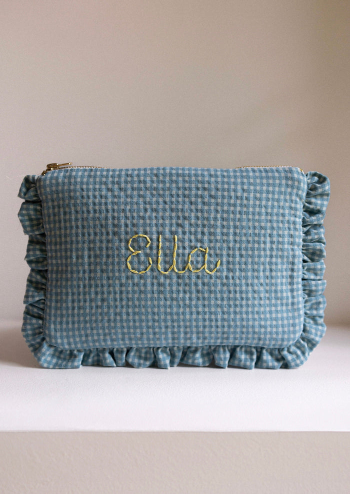 Zipped pouch - Vichy Azur Froufrou