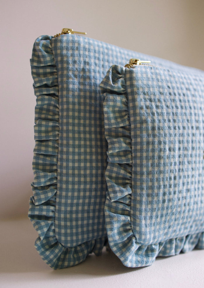 Zipped pouch - Vichy Azur Froufrou