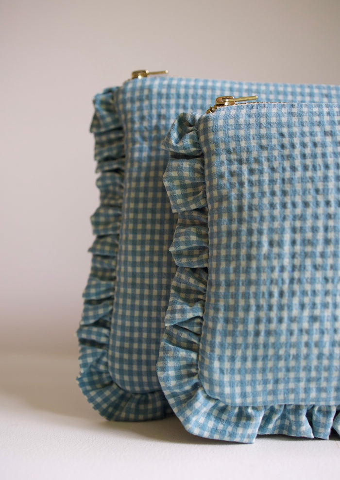 Zipped pouch - Vichy Azur Froufrou