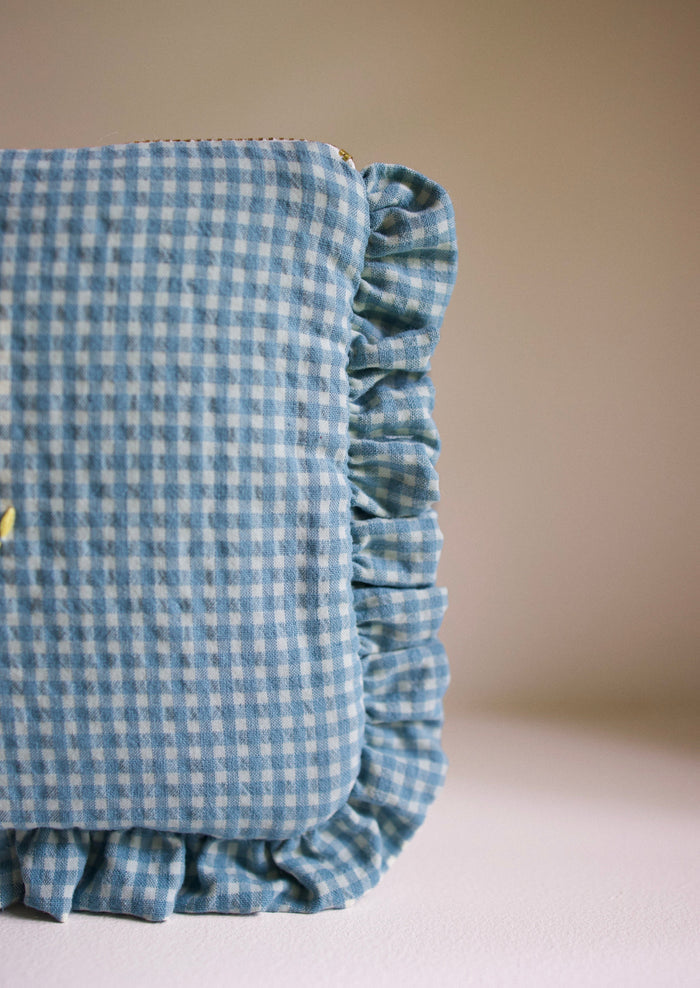 Zipped pouch - Vichy Azur Froufrou